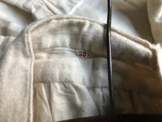 French Striped Shirt, Brushed Cotton Chemise, Nig… - image 13