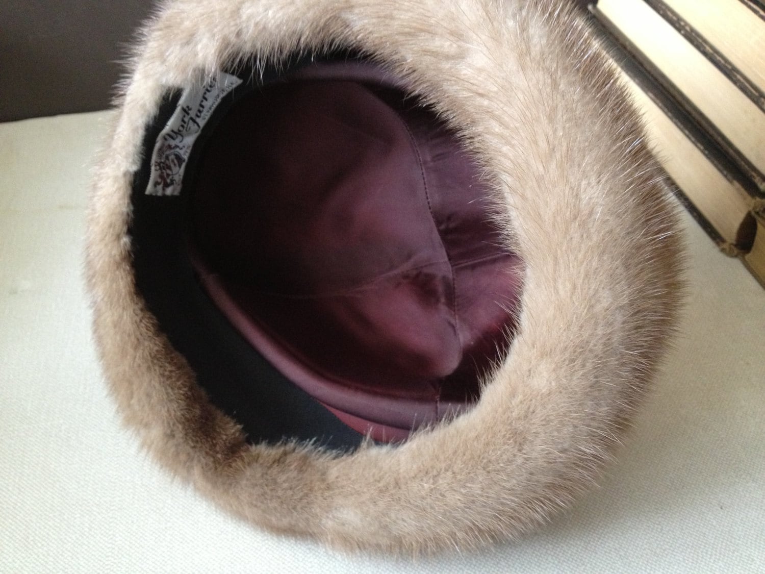 Couture Mink Fur Hat, 1960s Vintage Winter Hat, York 