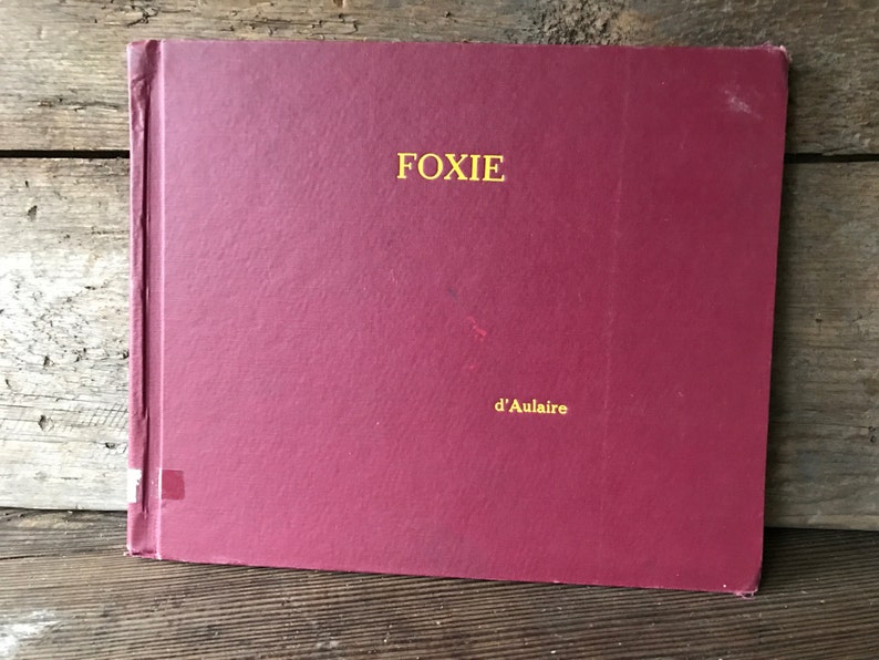 1949 First Edition Childrens Book, Foxie by Ingri and Edgar Parin d'Aulaire, Full Page Illustrations, Hardcover image 3