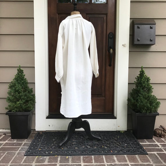 Rustic 19th C French Chore Shirt, Linen Chemise, … - image 6