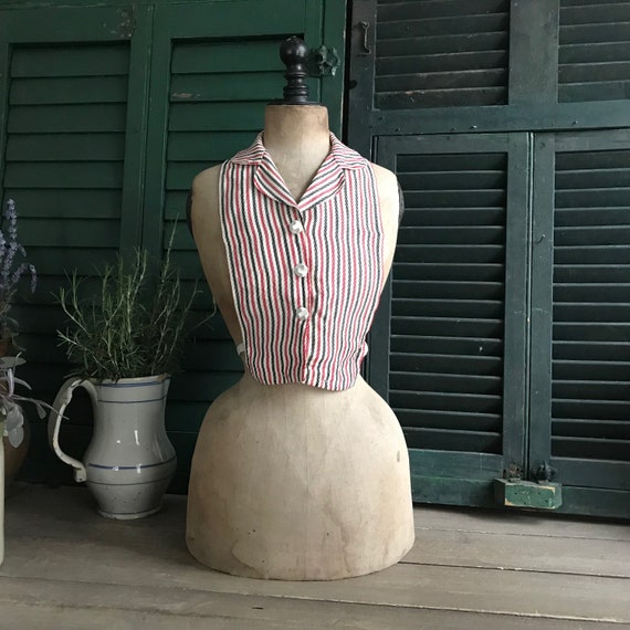 1940s Dress Bodice Panel, Shirt Insert, Bodice, St
