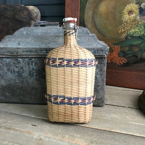 French Wicker Bottle, Spa Bottle, Pilgrimage, French Farmhouse Decor image 10