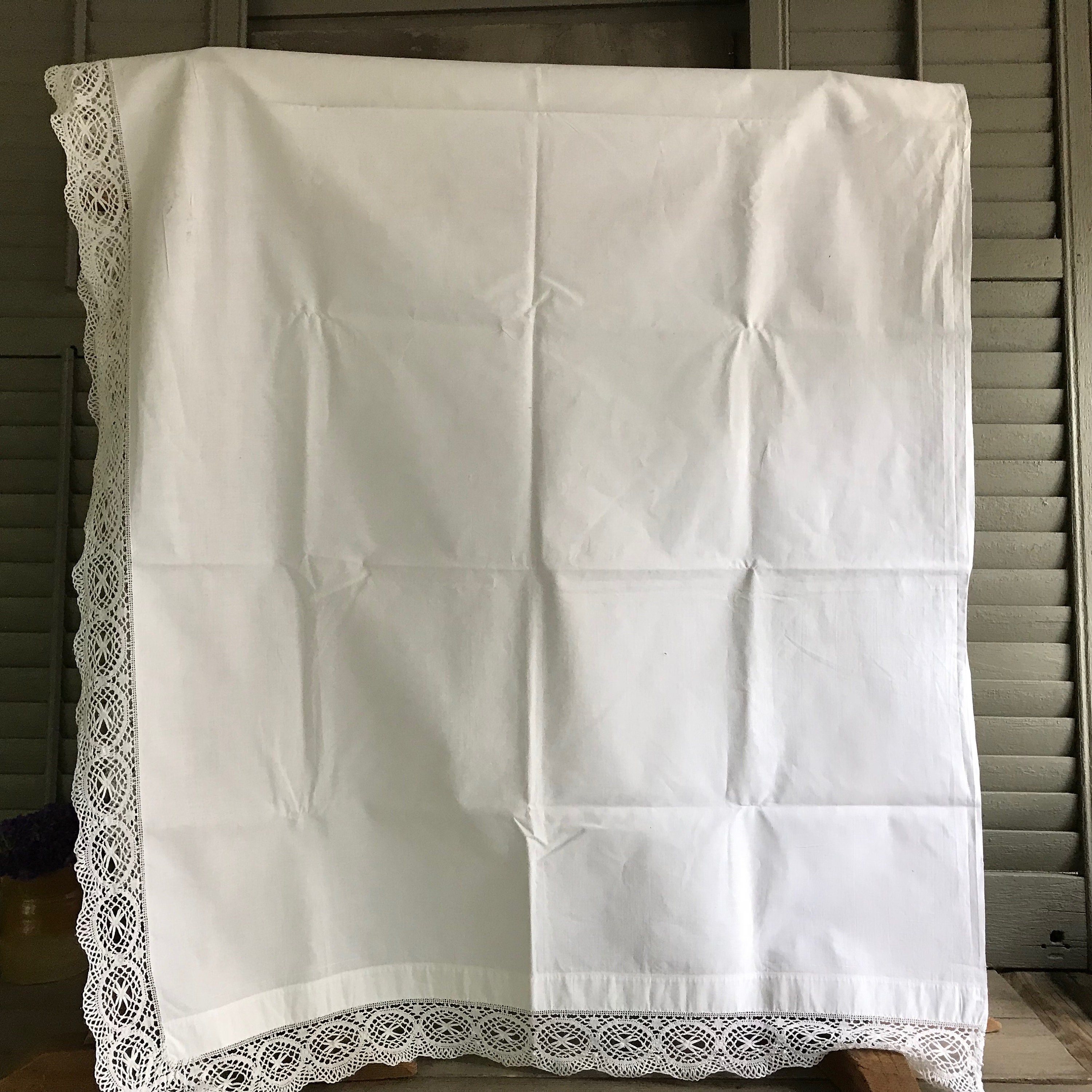 Lace Pillow Sham Coverlet Batiste White Cotton Lace Bolster Etsy