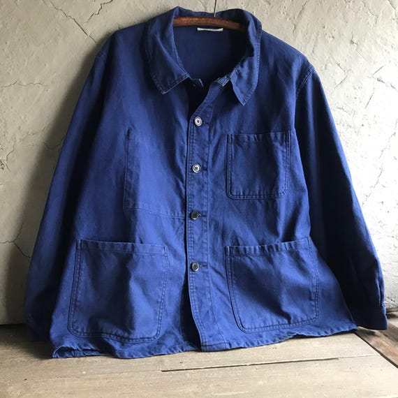 French Chore Jacket, Blue De Travail, Cotton Twill, Garden