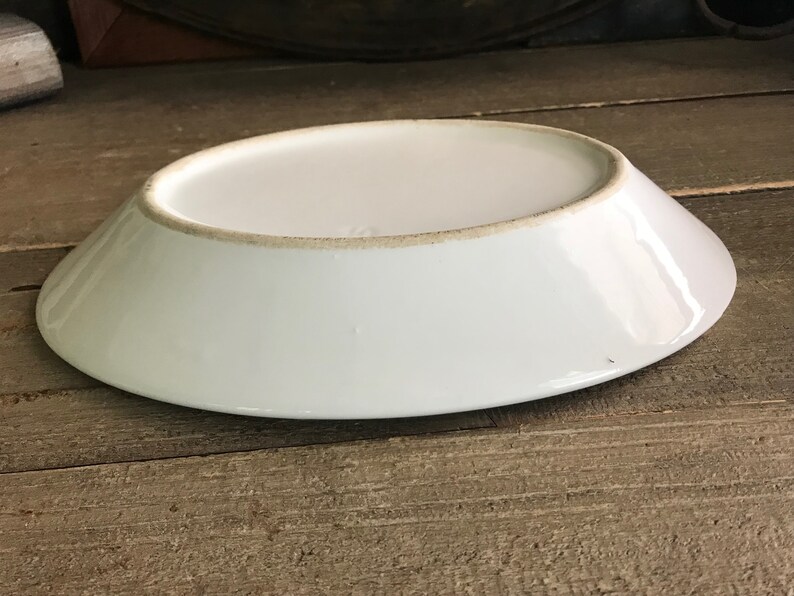 1 French White Serving Platter, Porcelain, Ironstone, Oval Serving Dish, 11 inch, Made in France, French Farmhouse Cuisine image 4