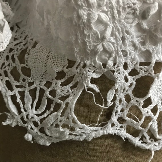 1900s French White Lace Blouse, Jacket, Handmade,… - image 10