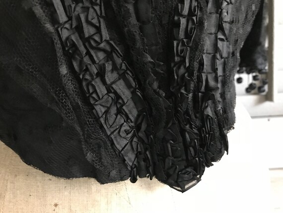Antique 1800s Black Dress, Costume, Restoration, … - image 7