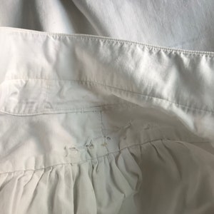 French Mens Dress Shirt, Embroidery Work, White, Edwardian Period Clothing, Damages image 9