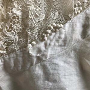 French Edwardian Lace Blouse, Lace Bodice, Embroidery Work, Period Clothing, Restoration Project image 8