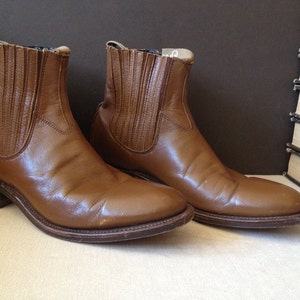 Leather Chelsea Ankle Boots Sienna Brown Womens Size 7,5 to 8,5 US image 1