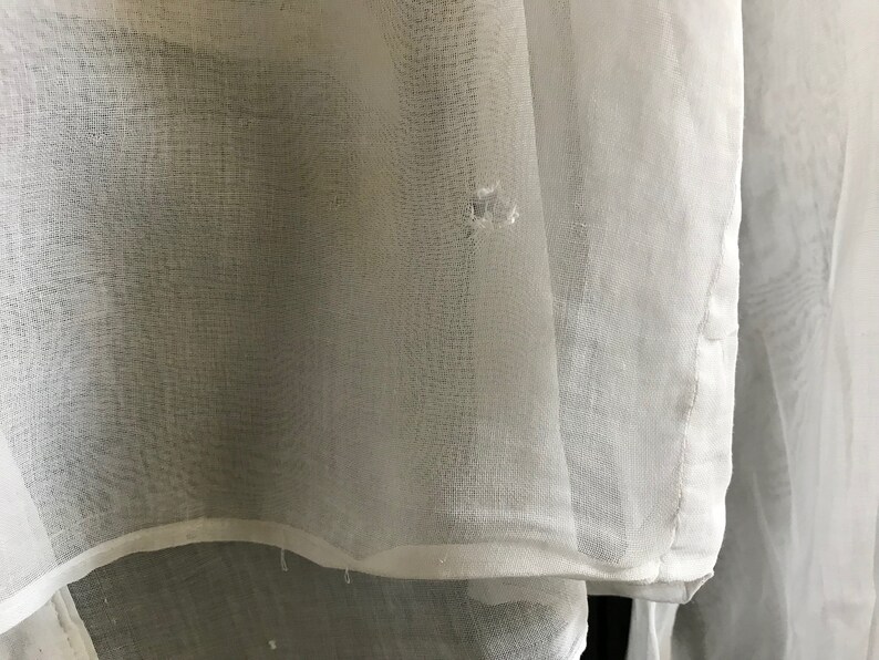 Antique Blouse, White Cotton Batiste, ca 1910s, Period Clothing image 7