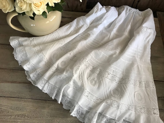 French Fine Lace Corset Petticoat, Wedding, Brida… - image 2