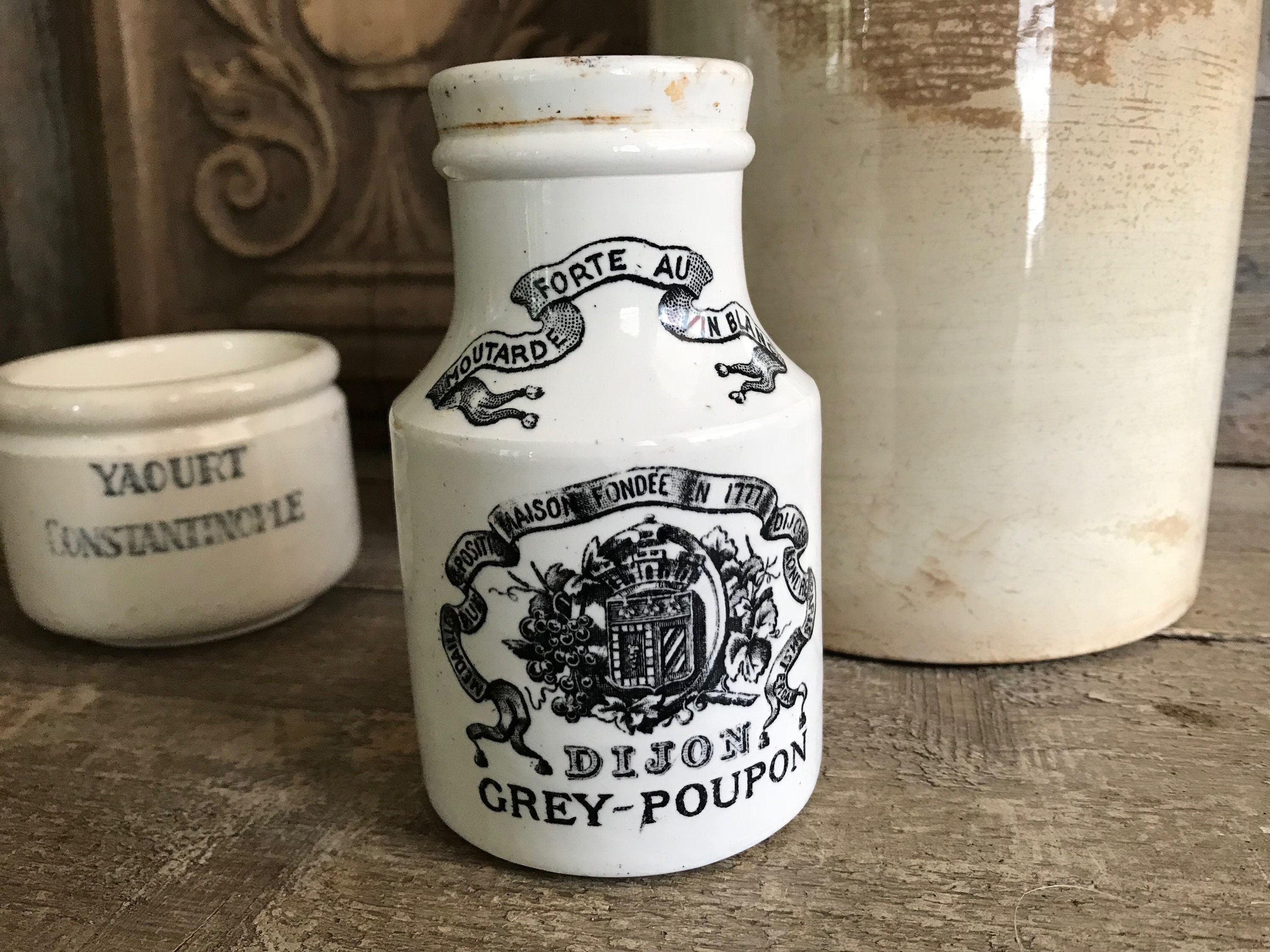 Dijon mustard pot - Etsy 日本