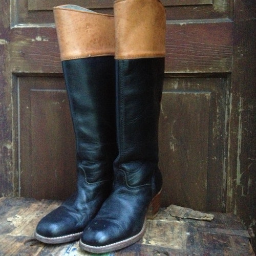 tan leather riding boots womens
