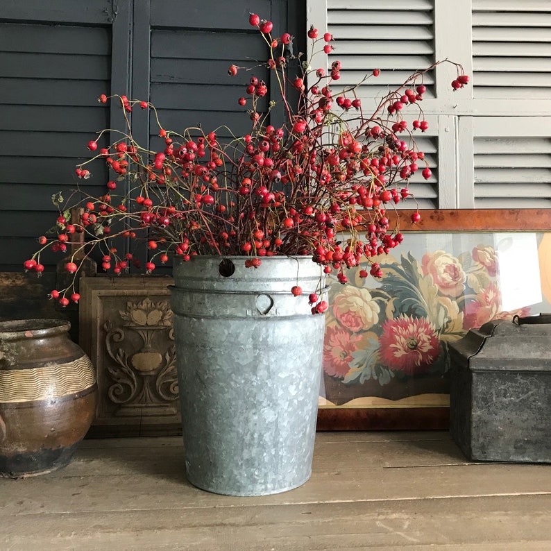1 Rustic Zinc Sap Bucket Maple Syrup Resin Galvanized Etsy
