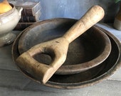 Rustic Primitive Potato Masher, Hand Made Solid Wood Kitchen Tool, Farmhouse Kitchenalia