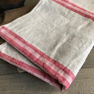 Rustic French Hemp Sack, Homespun, Upholstery Pillow Sewing Project Fabric Textile image 9