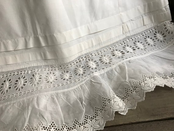 French Fine White Linen Petticoat, Wedding, Brida… - image 6