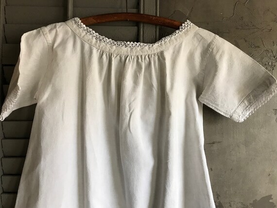French Linen Smock, Nightdress, Chemise, Nightgow… - image 7