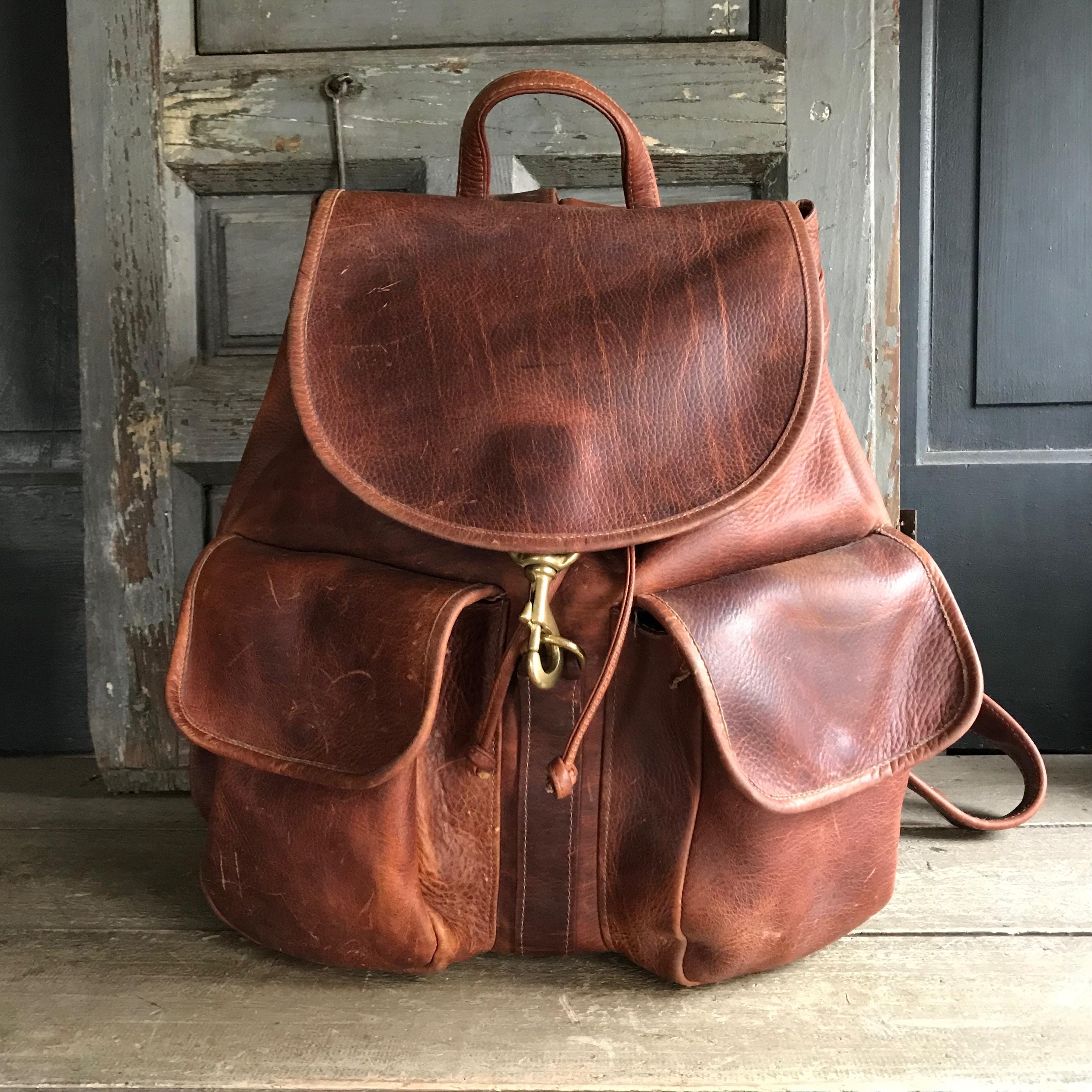 Robert Cheau Brown Leather Backpack Robert Cheau Brown Leather Backpack main image 3