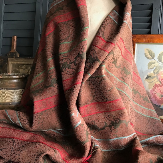 Reserved Antique Paisley Shawl, Portiere, Runner,