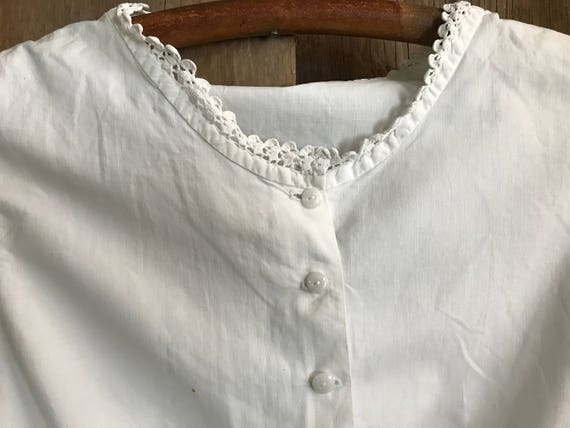 French White Linen Lace Girls Camisole, Cache Cor… - image 4