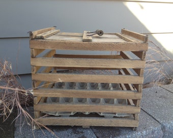 Wood Egg Crate Primitive Market Farm, Farmhouse, Homesteading