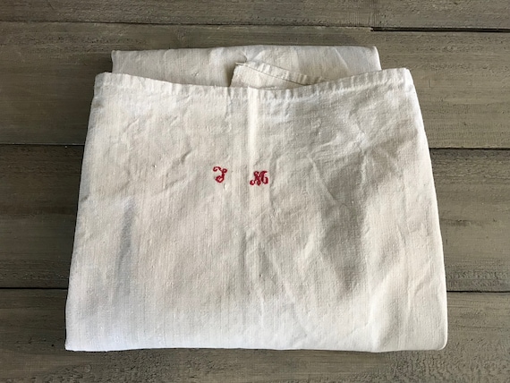 French Apron, Hemp Linen, Bakers Chefs, Monogrammed