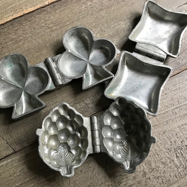 French Chocolate Mold, Pewter Metal, Ice Cream Moulds, French Confectionery