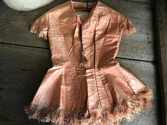 1860s Silk Blouse, Bodice, Victorian Mid 1800s, Ja