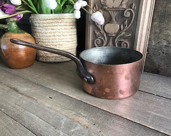 French Dehillerin Copper Saucepan, Professional Quality, Culinary, Gourmet Cooking, Rustic French Cuisine