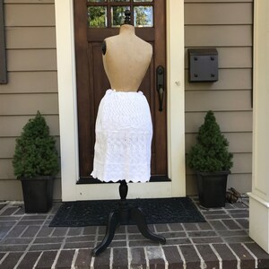 Antique Provence Knit Skirt, Handmade, French Farmhouse, Summer Beach Wear image 7