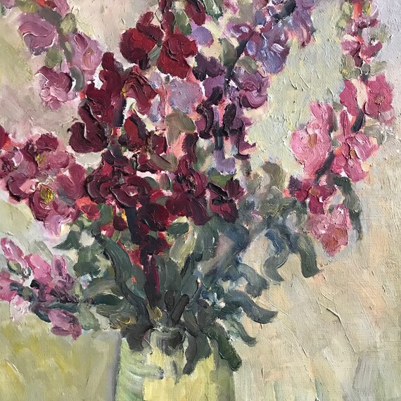 マイテ デルテイユ￼「スペインの花瓶」有名フランス人画家額56