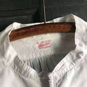 Französisches Baumwollhemd, Herren, Herren, Monogramm, Original Shirtmaker Label, Edwardian, Period Clothing Bild 6