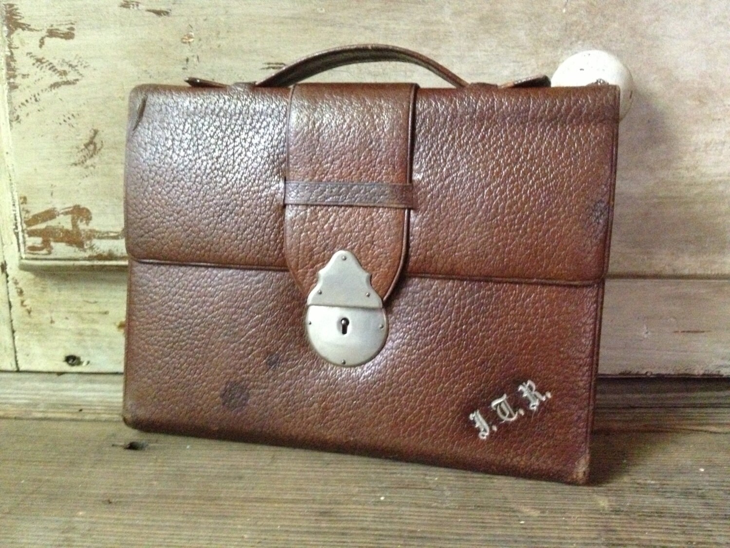 Leather Writing Journal Case Made in England Monogrammed Etsy