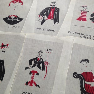 Americana Folk Art Cocktail Servetten Set van 6 uniek bedrukt