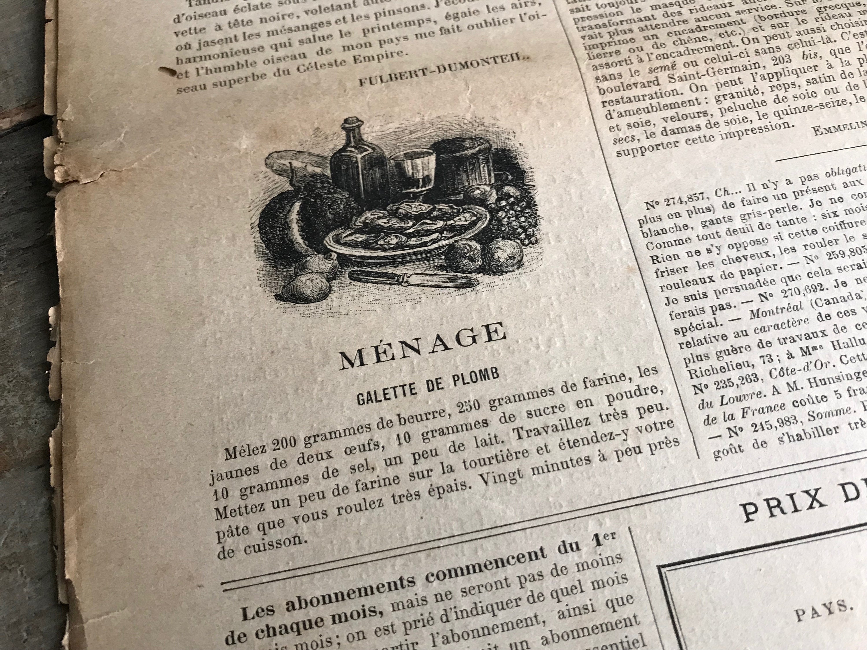 19th C French La Mode Illustree Journals, Lifestyle, Fashion