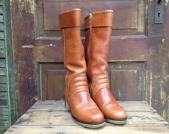 Botas de invierno de cuero marrón Blondo, made in Canada, forradas para mujer talla 8 9 US