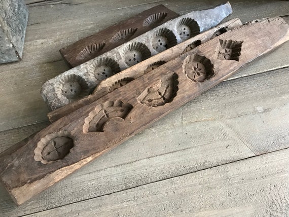 Wood Butter Mold - Folk Art