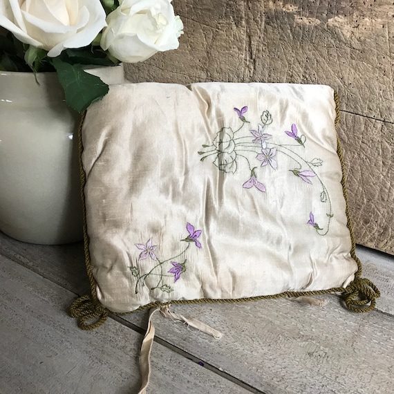 French Silk Lingerie Boudoir Case, Floral Violets