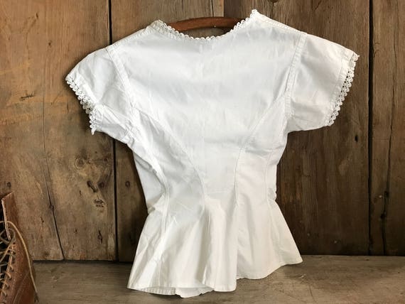 French White Linen Lace Girls Camisole, Cache Cor… - image 3