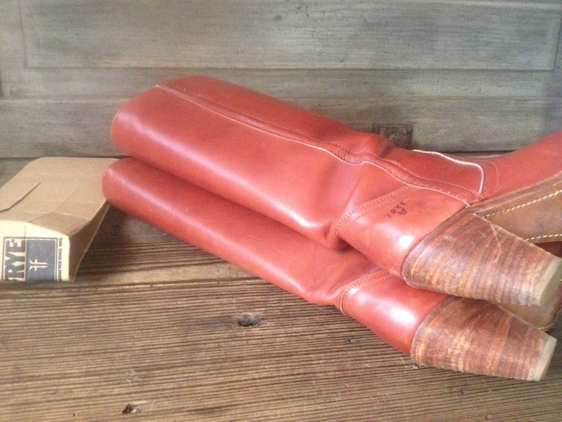 frye knee high leather boots