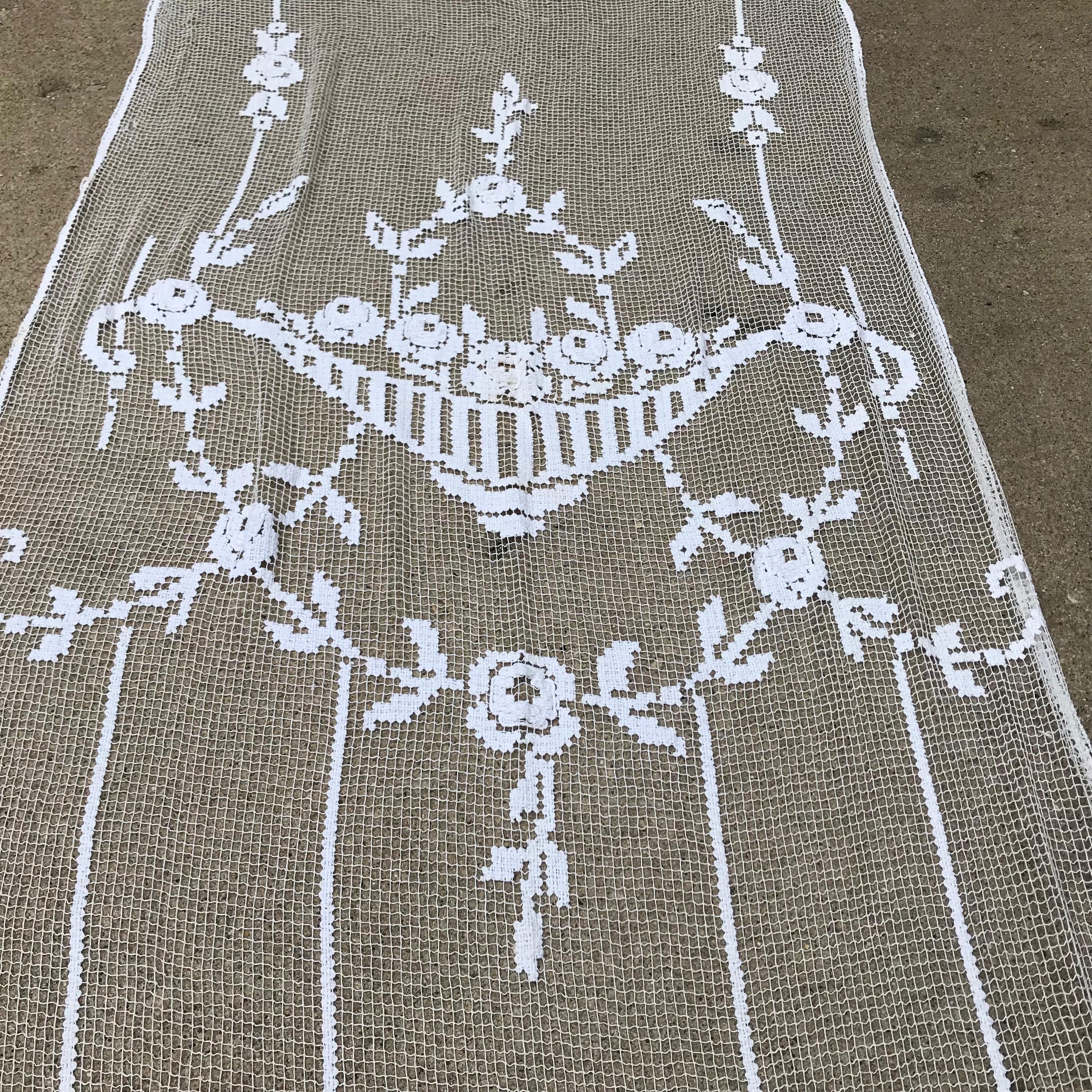 French Filet Lace Curtains - Etsy