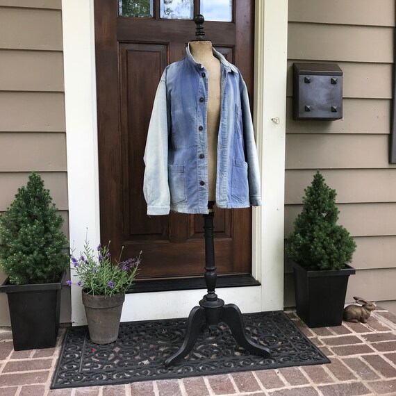 French Indigo Work Wear Jacket, Denim Garden Chore