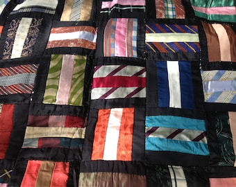 Victorian Crazy Quilt Pieced Satin Patch Variant Quilt Top Late 19th Early 20th Century