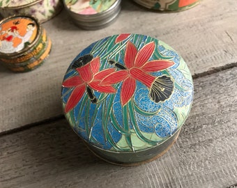 ○Deco Lady・パフボックス○１９２１年・米国輸出○直径１０cm○古則武○ ○Deco Lady・パフボックス○1921年・米国輸出○直径10cm