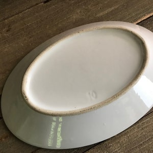 1 French White Serving Platter, Porcelain, Ironstone, Oval Serving Dish, 11 inch, Made in France, French Farmhouse Cuisine image 3