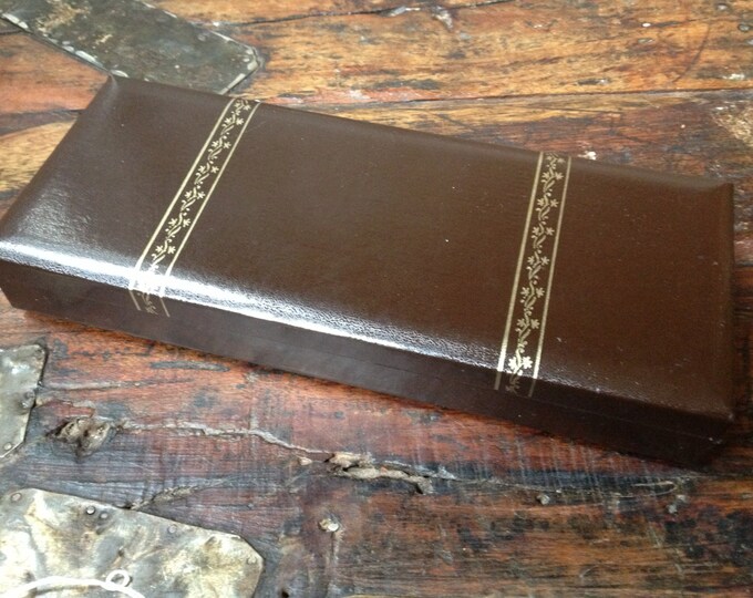 Mens Leather Jewelry Box Mid Century 1960s Swedish Swank Etsy