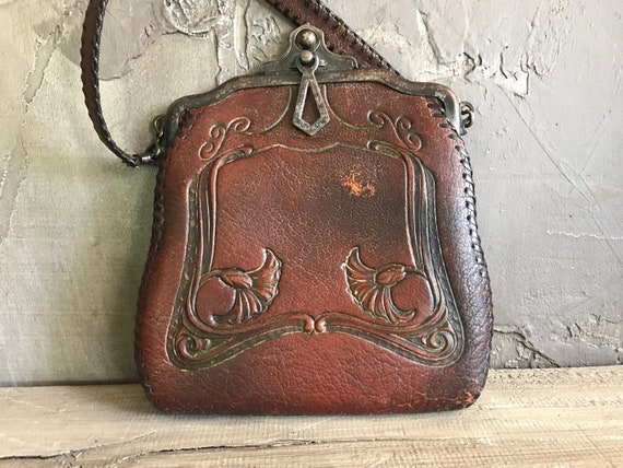 antique leather bag