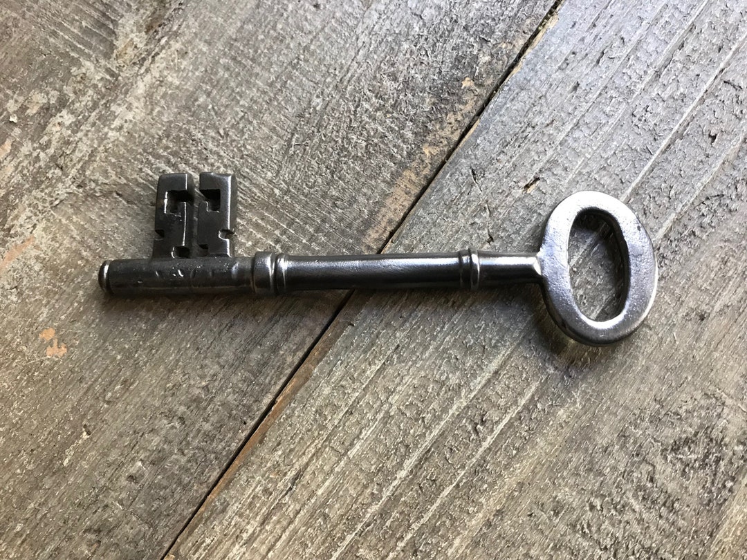 Antique Skeleton Key, Polished, Large, Georgian, Victorian, Garden Gate ...